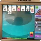 Card game on computer screen